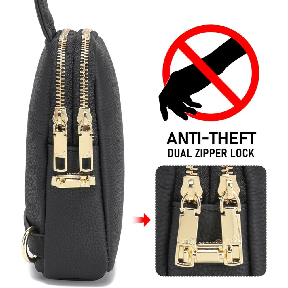 Versatile Adjustable Strap Leather Sling Bag For … - image 2